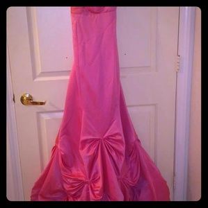 Pink evening gown